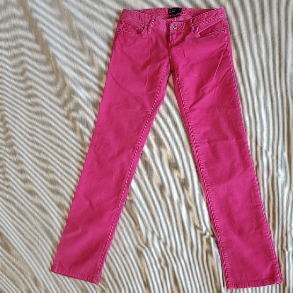 American Eagle Pink Corduroy Skinny Jeans